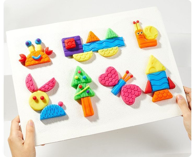 Набір для ліплення з текстурними штампами Mideer Mellow Dough Texture Play Set (8 кольорів) 169 фото