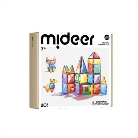 Магнітний конструктор Mideer &laquo;Кольорові вітражі&raquo; (80 деталей) &mdash; Велика архітектурна студія 72 фото