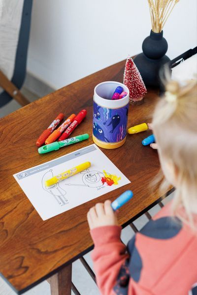 Набір шовкових олівців Buliko Silky Crayon Washable, 12 кольорів &mdash; 420 грн 10 фото