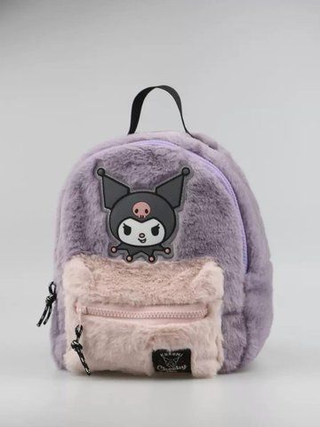 Дитячий плюшевий рюкзак Kuromi фіолетовий з передньою кишенею Zara - 720 грн 32 фото