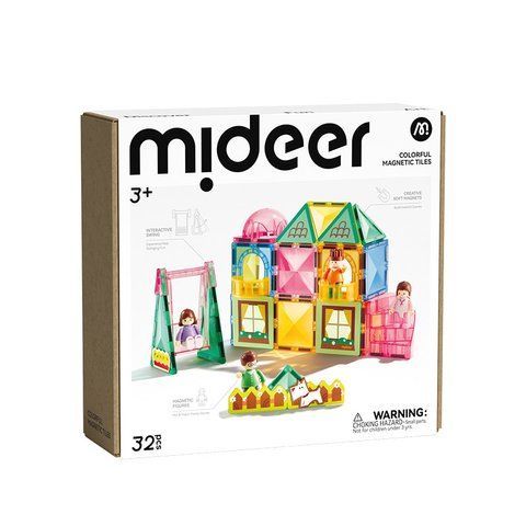 Магнітний конструктор Mideer з гойдалкою та фігурками 32 деталі (MD2117) 100 фото