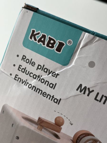 Дерев'яна дитяча кавоварка Kabi з аксесуарами (УЦІНКА &mdash; пошкоджена упаковка) 103 фото