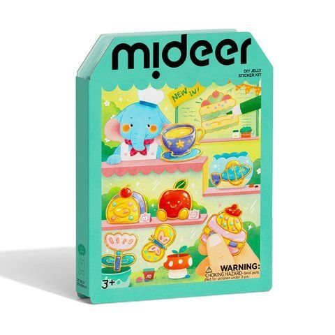 Творчий набір гелевих наліпок Mideer DIY Jelly Sticker Kit для створення об'ємних стікерів / Вітражна гелева наліпка 161 фото